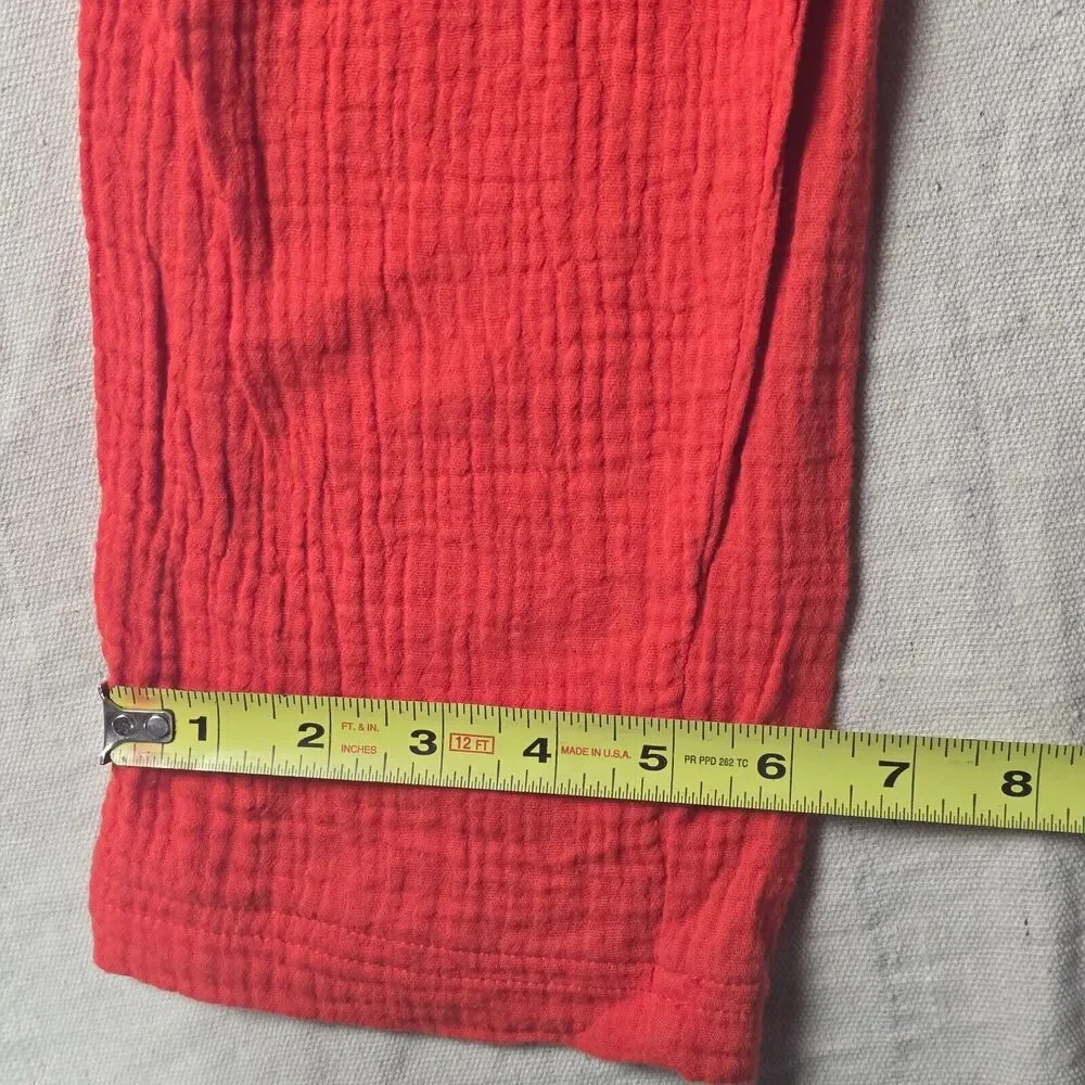 Saturday Sunday Anthropologie Isabel Tie Front‎ Jumpsuit Red Sleeveless Women XS